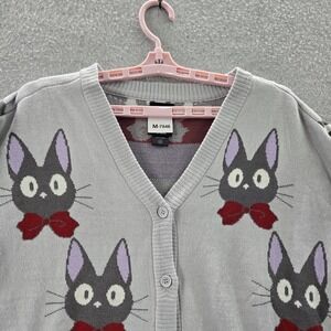 Kiki's Delivery Service Women Cardigan L Gray Studio Ghibli Long Sleeve